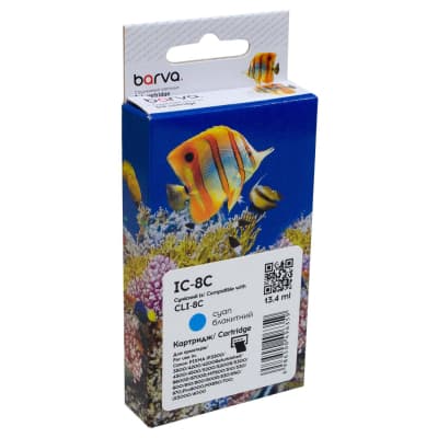 Картридж Barva Canon CLI-8C (0621B024) 490с (IC-8C)