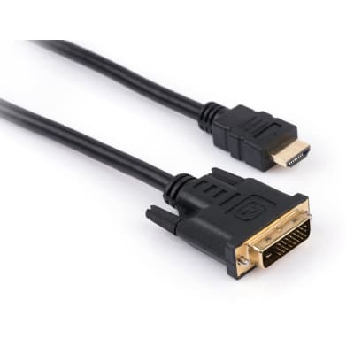 Кабель мультимедійний HDMI M to DVI M 5.0m 24+1pin Vinga (VCPHDMIDVI5)