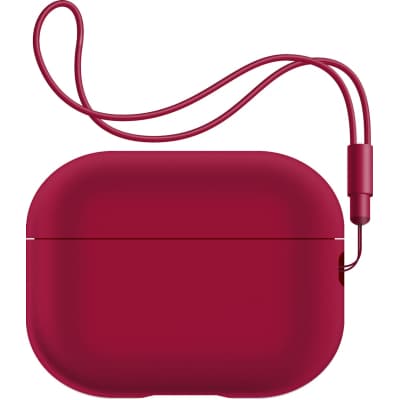 Чохол для навушників Armorstandart Silicone Case with straps для Apple Airpods Pro 2 Wine Red (ARM68620)