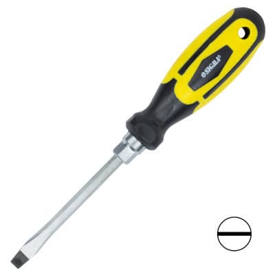 Викрутка Sigma посилена шліцьова SL6x100мм під ключ CrV (4007101)