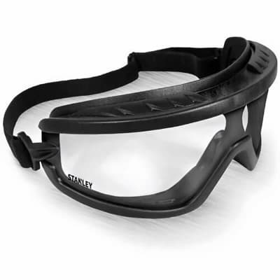 Захисні окуляри Stanley Black Frame Cle прозорі, полікарбонатні (SY240-1D)