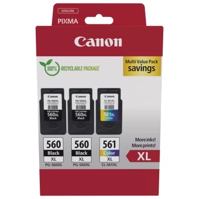 Картридж Canon PG-560/CL-561 XL 2xBK+Color, Multipack (3712C009)