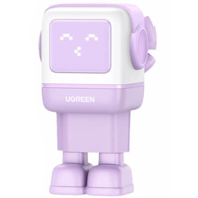 Зарядний пристрій Ugreen CD361 Robot tech Fast Charger 3xUSB 2xUSB-C + USB-A PD65W GaN Purple (35291)