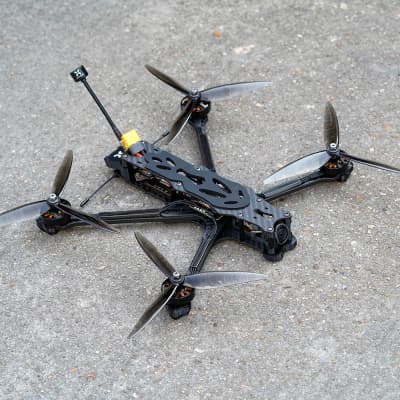 Квадрокоптер Foxeer RTF_Aura7" Black Analog TBS Crossfire (No GPS, no Gopro Mount) (FR1180AS)