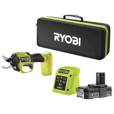 Секатор Ryobi ONE+ HP RY18SCXA-120T, 18V, 2Ah, до 28мм, кейс (5133005788)