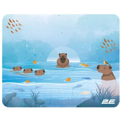 Килимок для мишки 2E Capybarra S Blue (2E-PAD-S-CAPY-BLUE)