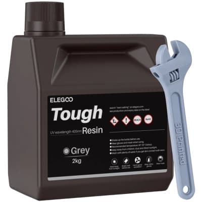 Фотополімерна смола ELEGOO Resin Tough grey 2кг (50.103.0275)