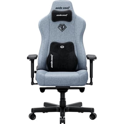 Крісло ігрове AndaSeat Kaiser 3E Fabric XL Gray/Blue (AD23YC-XL-09-T-CF-T01)