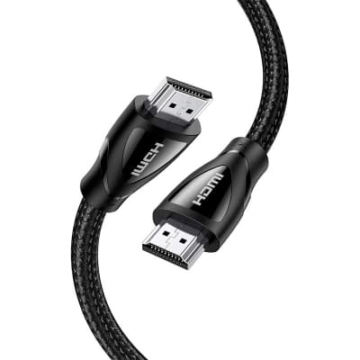 Кабель мультимедійний HDMI M to HDMI M 5.0m braided HD140 black Ugreen (80405)