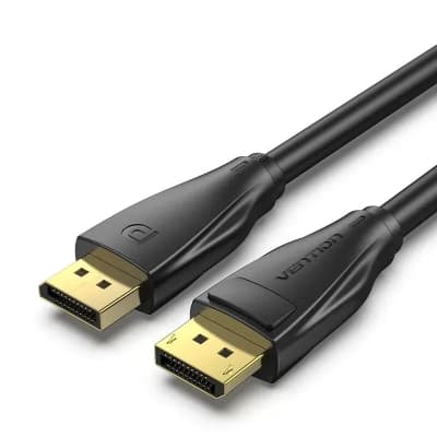 Кабель мультимедійний DisplayPort M to DisplayPort M 2.0m V1.4 8K black VENTION (HCDBH)