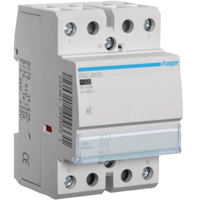 Автоматичний вимикач Hager 63 A 230V 2NO (B) (ESC263S)