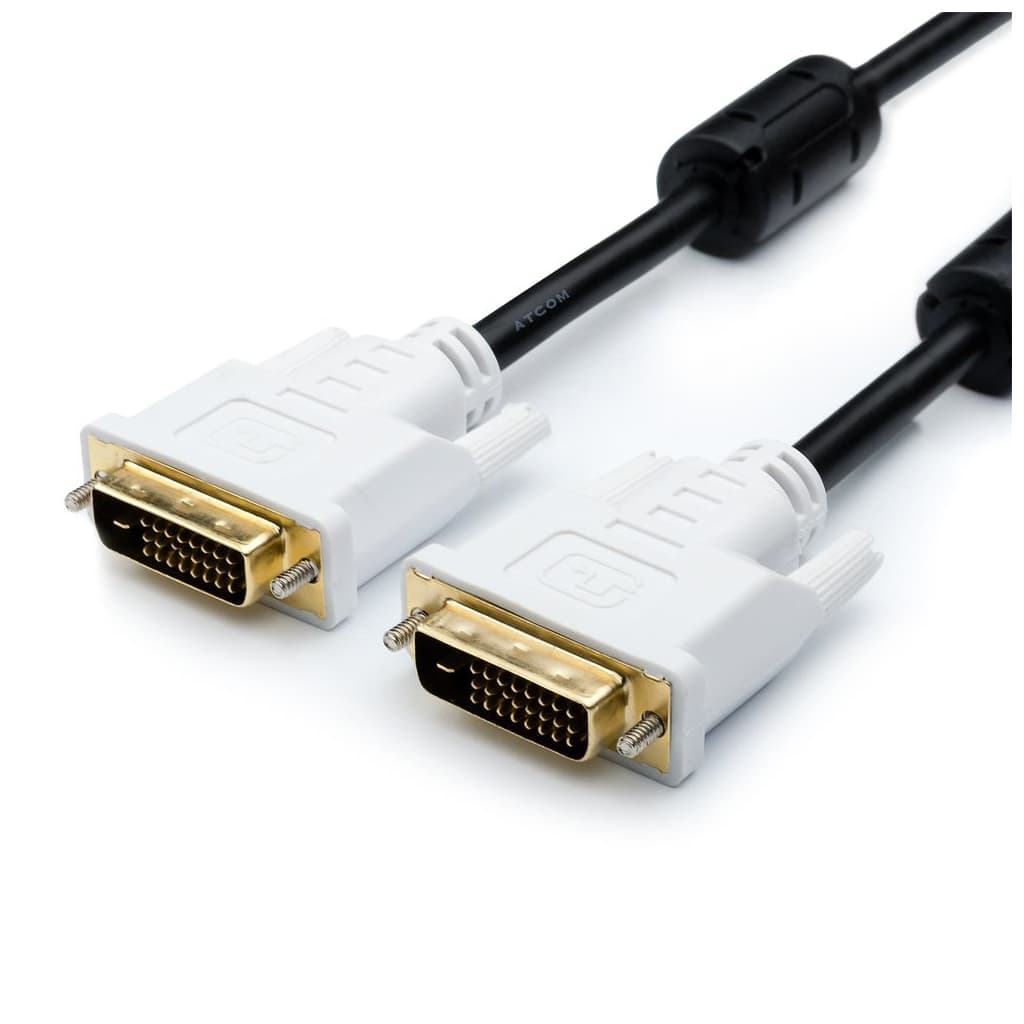 Кабель мультимедійний DVI M to DVI M 10.0m 24+1pin Atcom (10702)