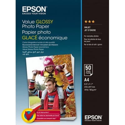 Фотопапір Epson A4 Value Glossy Photo Paper (C13S400036)