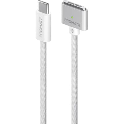 Дата кабель USB-C to MagSafe 3 white Promate (magcord-140pd.white)