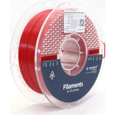 Пластик для 3D-принтера Gembird PETG High Speed, 1.75 мм, 1 кг, red (3DP-PETG1.75HY-01-R)