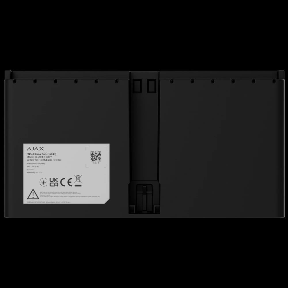 Акумулятор Ajax EN54 Internal Battery (24h) black для Fire Hub і Fire Rex