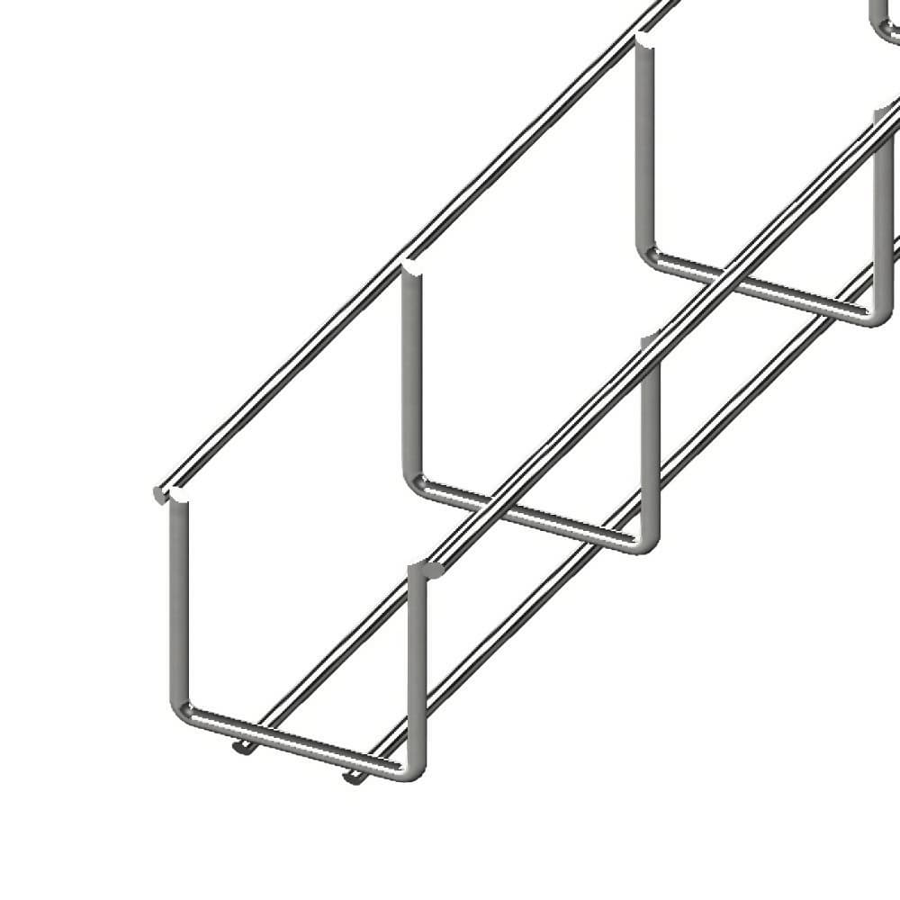 Лоток сітчастий WBB 50х50мм, дріт D4 мм, нержавіюча сталь 2,5м