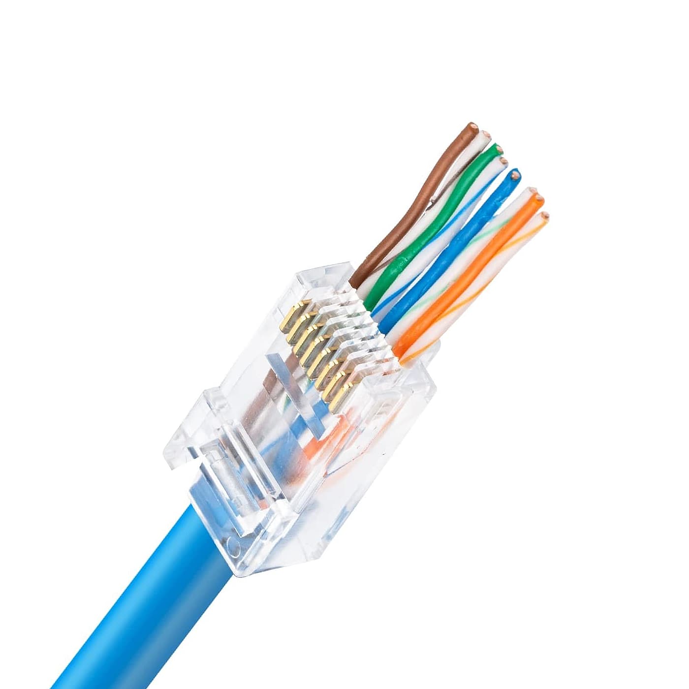 Конектор UTP RJ45 кат. 5e з наскрізними отворами