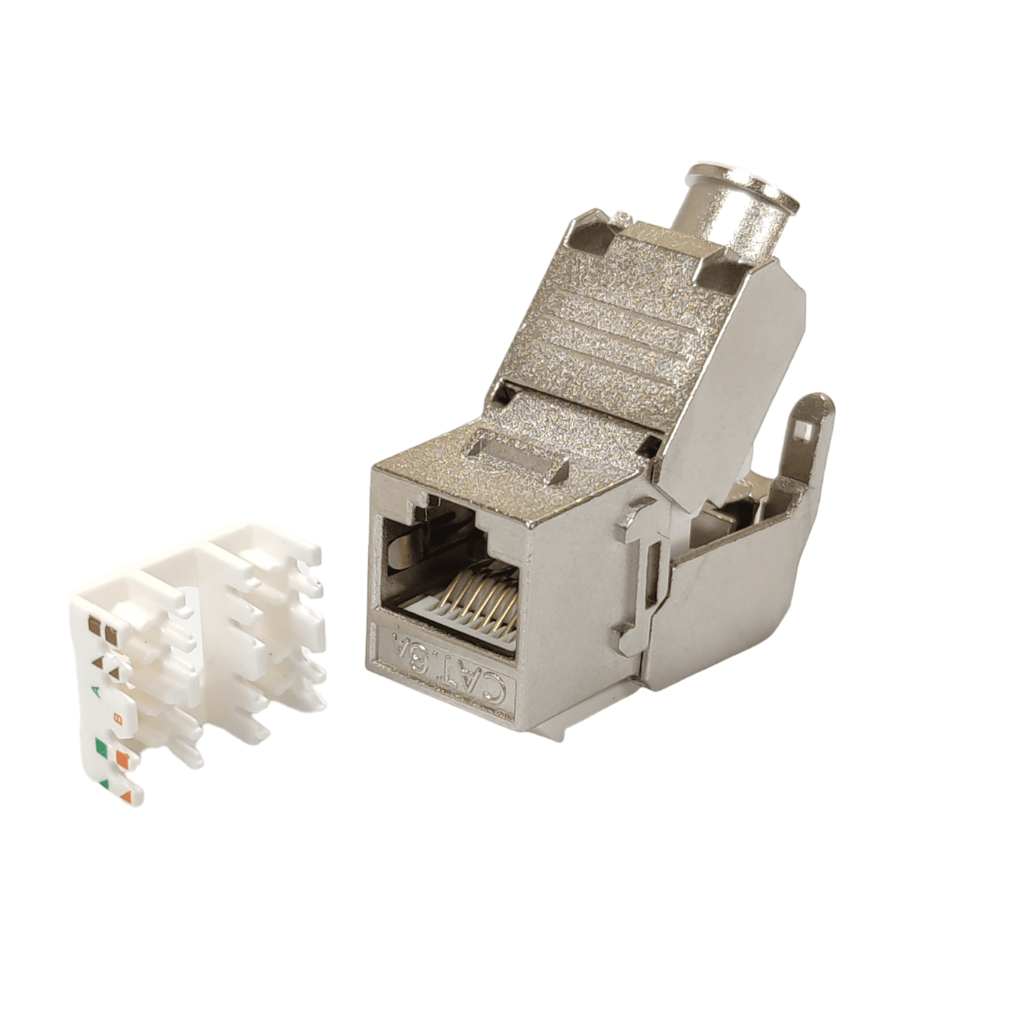 Модуль KeyStone RJ45 STP, кат. 6a, безінструментний, Slim, LW