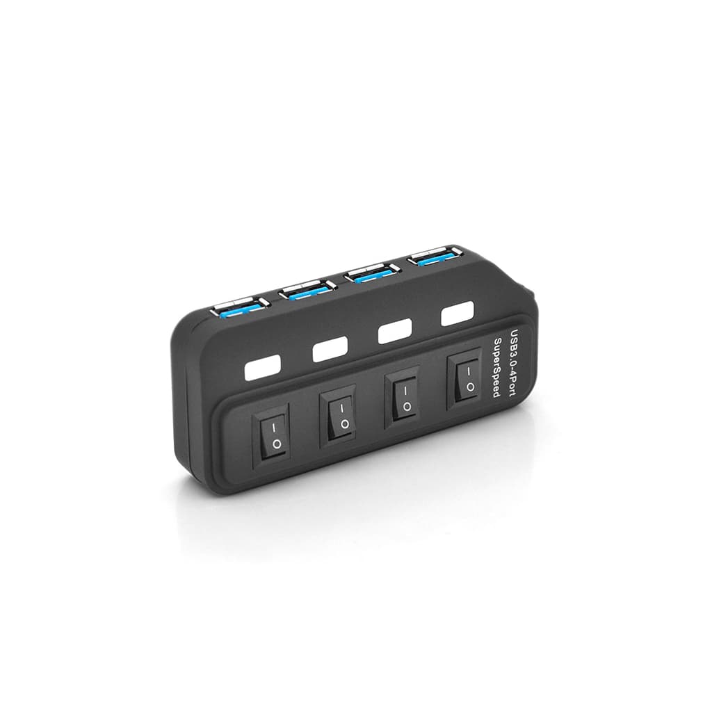 Концентратор Voltronic USB 3.0 to 4xUSB 0.6m with switches (YT-3H4S/2TB)