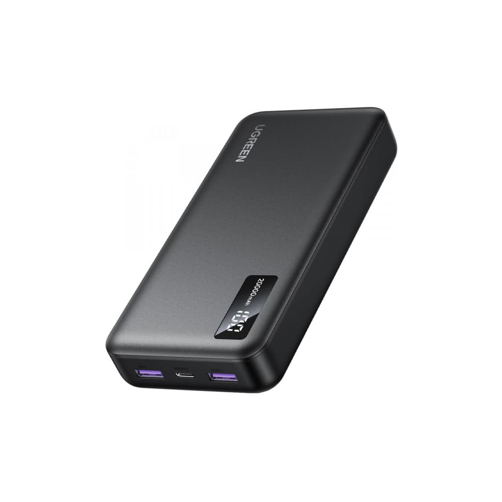 Батарея універсальна Ugreen 20000mAh 22,5W PD, 2хUSB-A, 2xUSB-C Black (PB312) (25683)