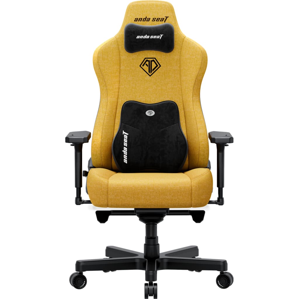 Крісло ігрове Anda Seat Kaiser 3E Fabric XL Bright Yellow (AD23YC-XL-09-Y-CF-Y01)