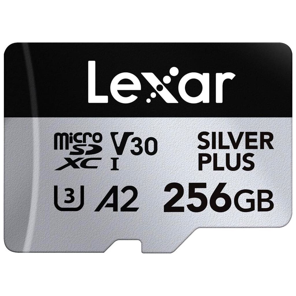 Карта пам'яті Lexar 256GB microSDXC class 10 UHS-I U3 V30 A2 Professional Silver (LMSSIPL256G-BNANG)