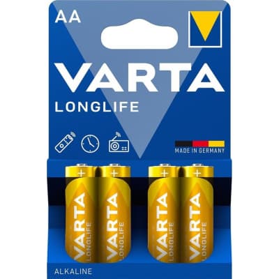 Батарейка Varta AA Longlife LR6 * 4 (04106101414)