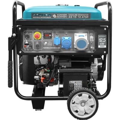 Генератор Konner&Sohnen KS 15-1E ATSR, 230В, 12.5кВт, АВР(ATS), електростартер, 155кг (KS15-1EATSR)
