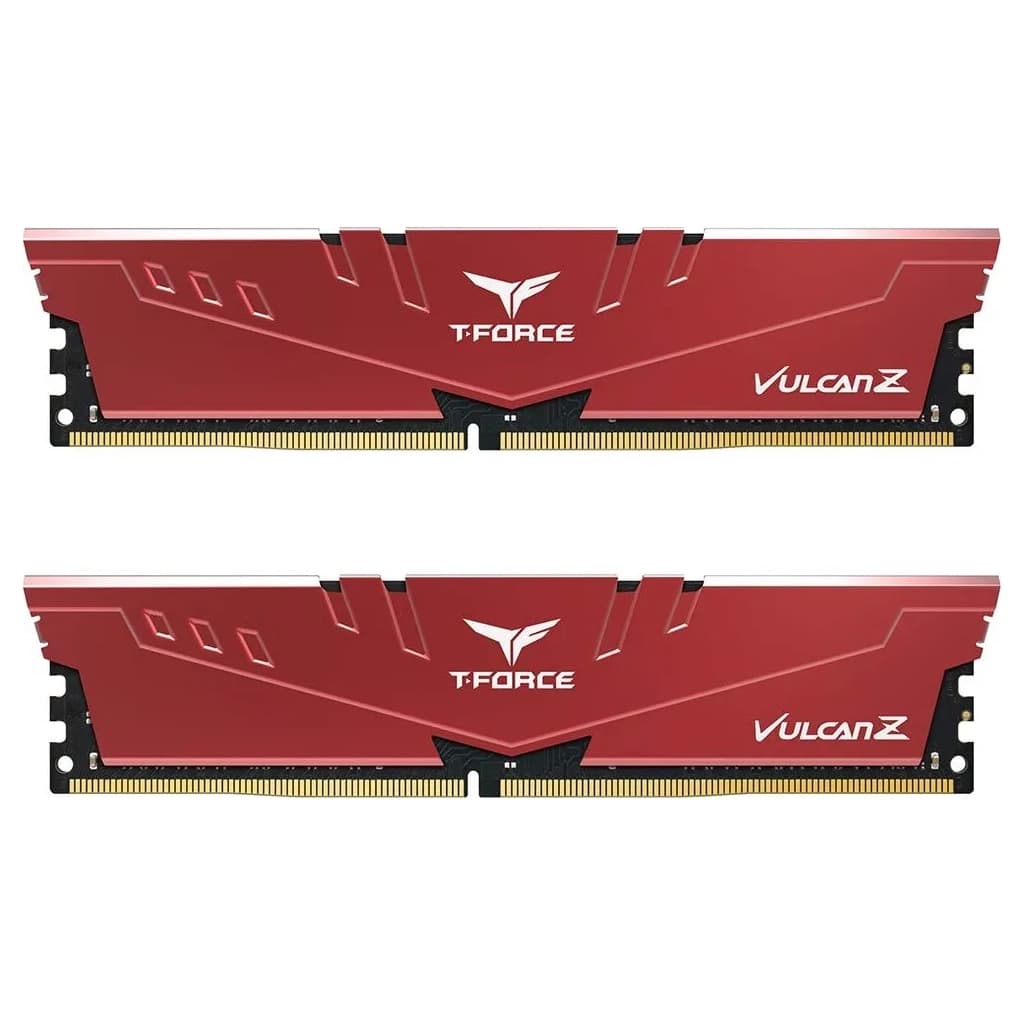 Модуль пам'яті для комп'ютера DDR4 16GB (2x8GB) 2666 MHz T-Force Vulcan Z Red Team (TLZRD416G2666C18H01)