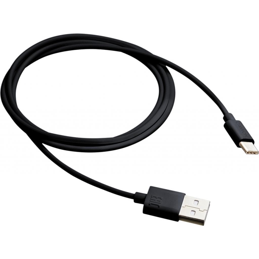 Дата кабель USB 2.0 AM to USB-C 1.0m black Canyon (CNE-USBC1B)
