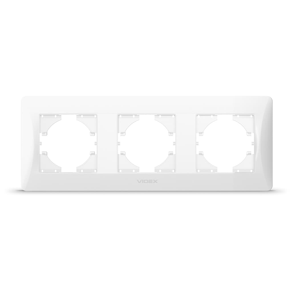 Рамка Videx BINERA біла 3 поста (VF-BNFR3H-W)