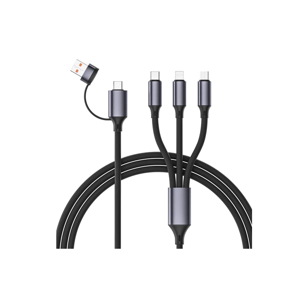 Дата кабель USB-C + USB A to Lightning + Micro 5P + USB-C 1.5m Cablexpert (CC-USB2S-ACM31-1.5M)