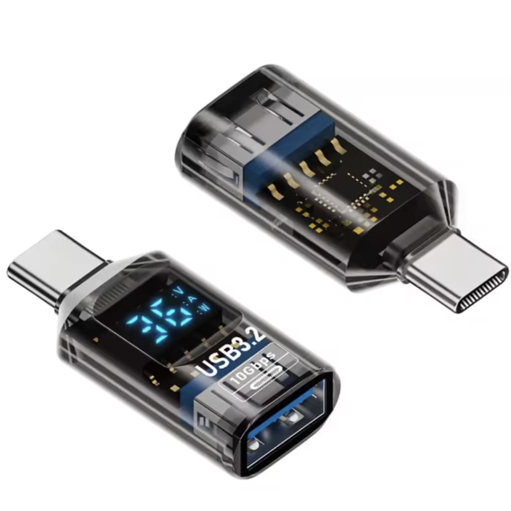 Перехідник OTG USB 3.2 AF to USB-C M 10Gbps QC 36W with display XoKo (AC-322UTC)