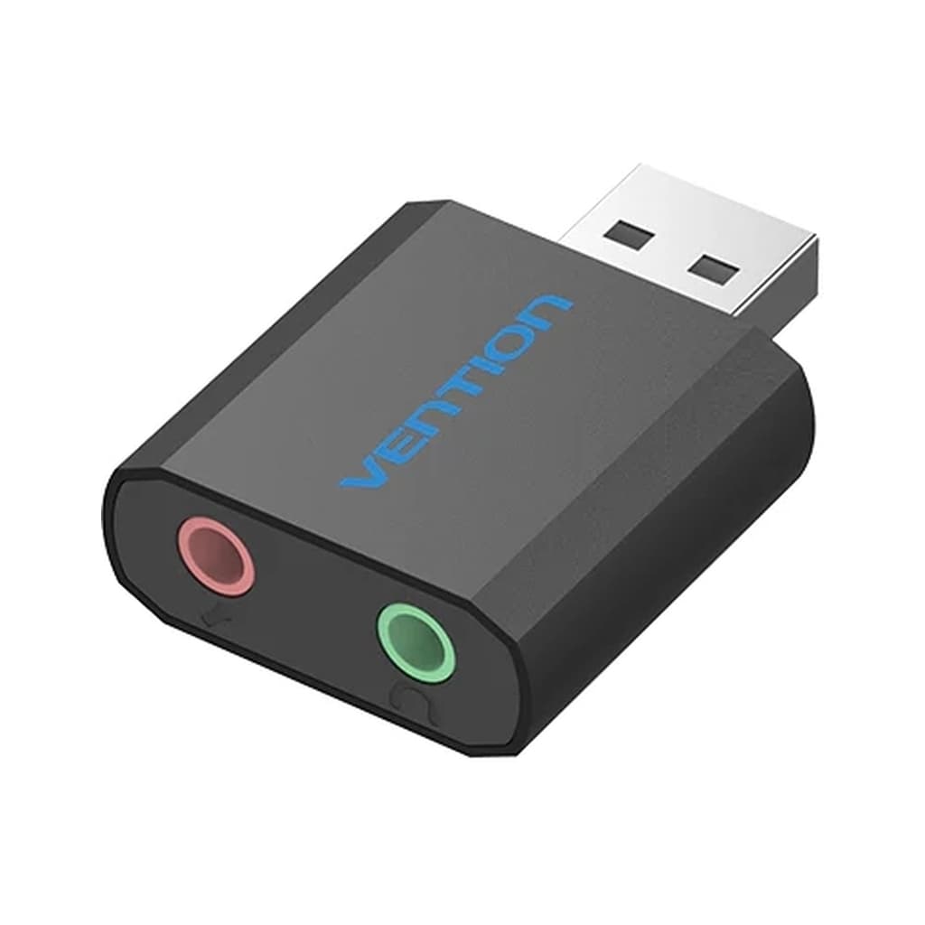 Звукова плата VENTION USB Sound Card Metal Type Black (VAB-S17-B)