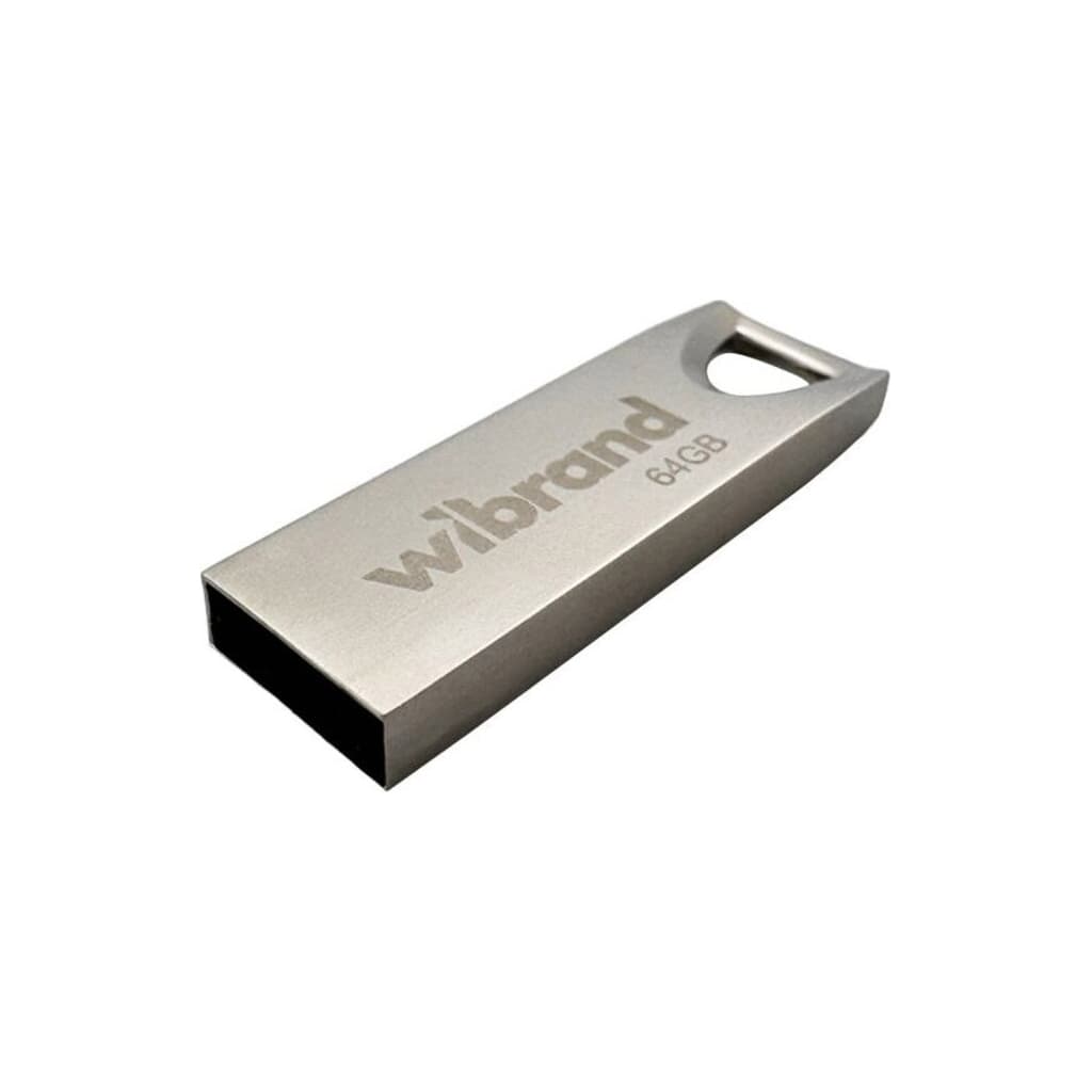 USB флеш накопичувач Wibrand 64GB Taipan Silver USB 2.0 (WI2.0/TA64U2S)