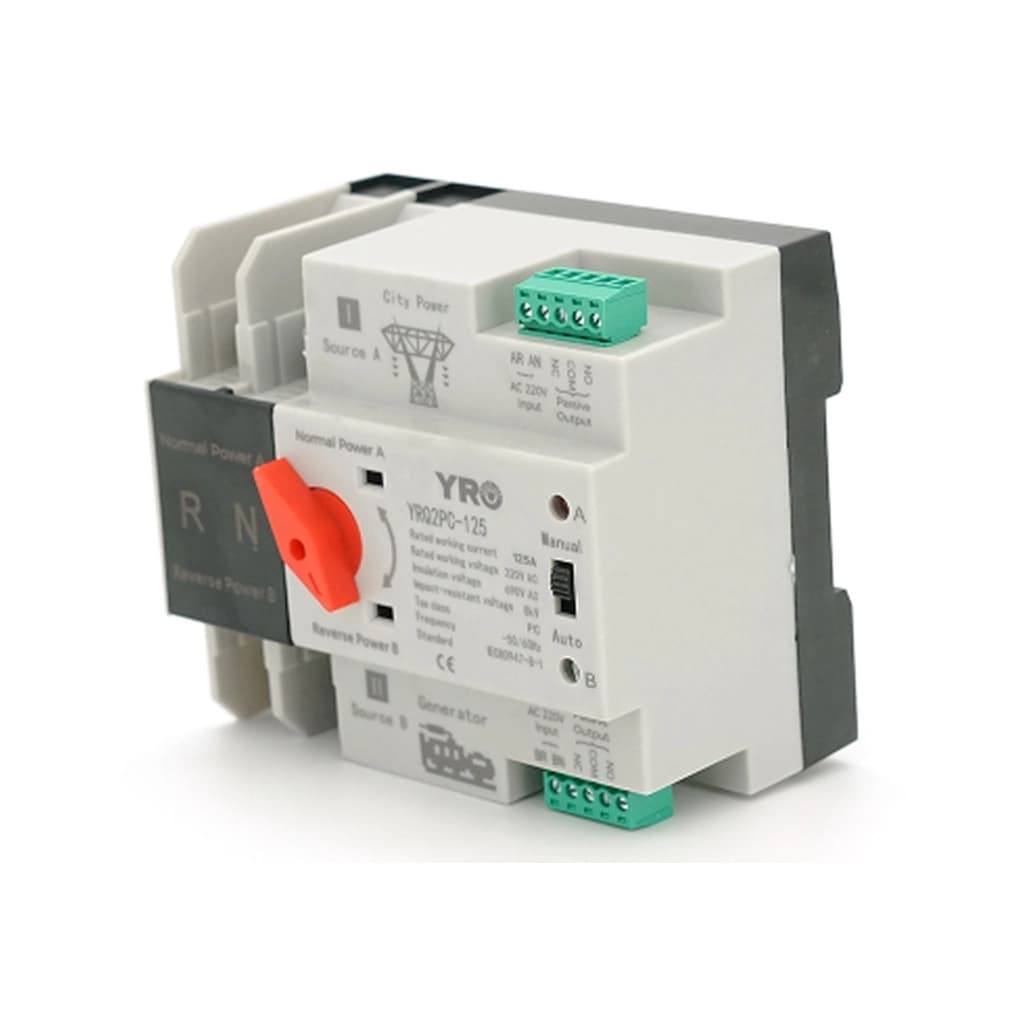 Автоматичний вимикач YRO YRQ2PC-125-2P