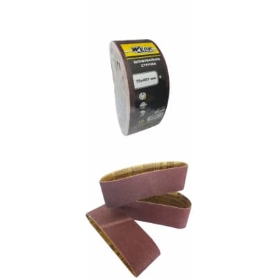 Наждачний папір Werk стрічка - 75х533мм, к120, н-р 10шт (36701)