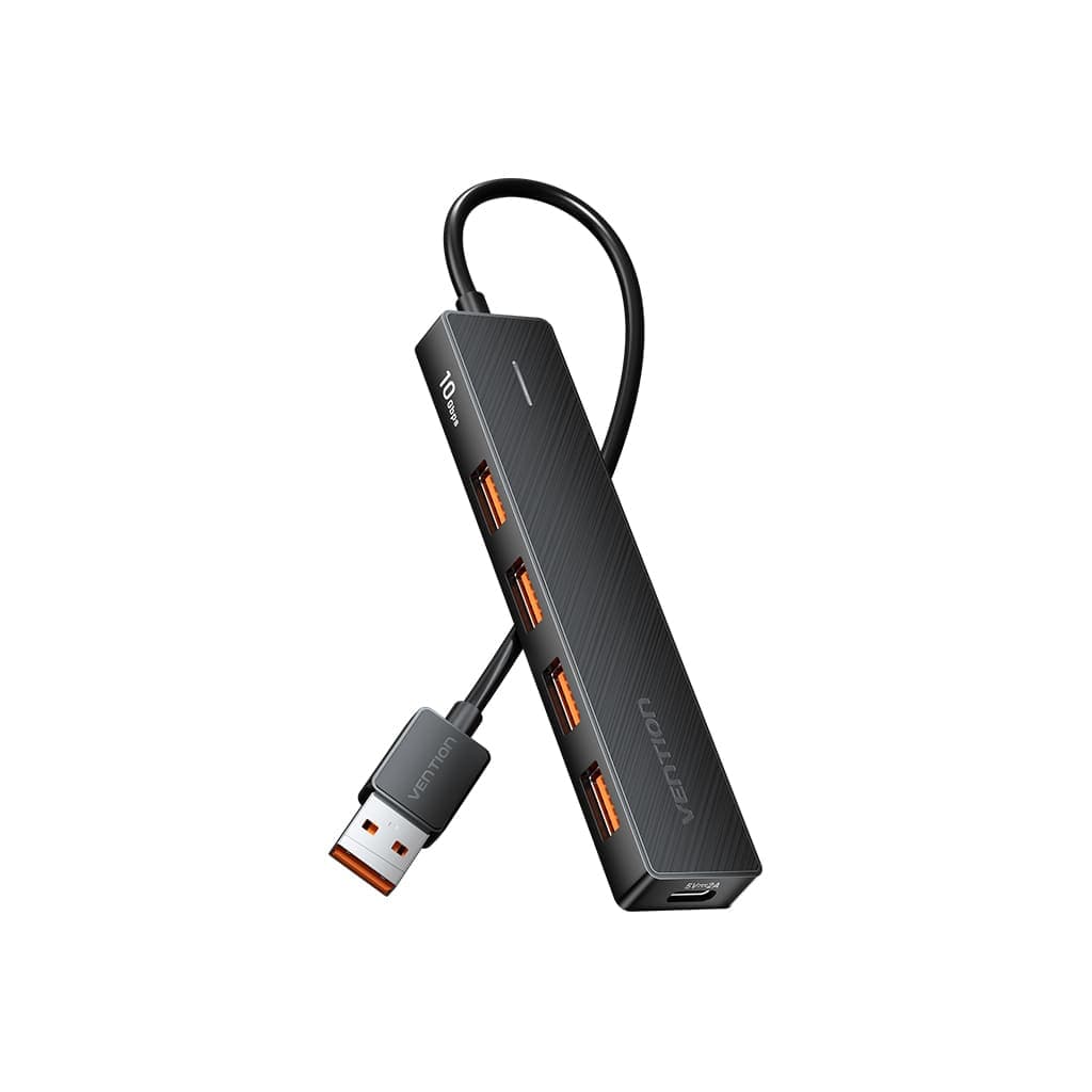 Концентратор VENTION USB to 4xUSB 3.2 Gen2 + USB-C 10Gbps 0.15m black (CHOBB)