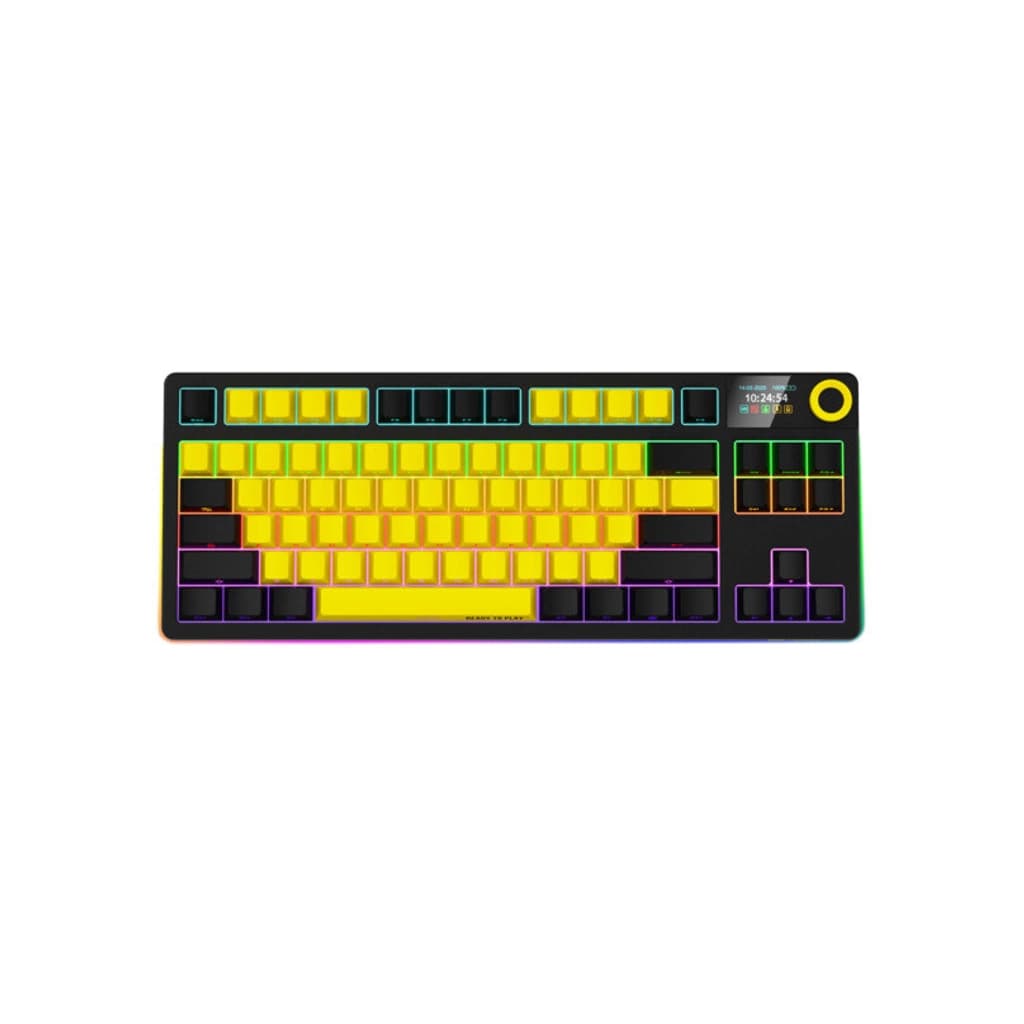 Клавіатура Lorgar KBP70TKLW Wireless TKL Mechanical Pro UA Black/Yellow (LRG-KBP70TKLW-YL-US)