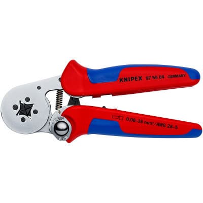 Затискач для клем KNIPEX для контактних гільз, квадратний обжим (97 55 04)