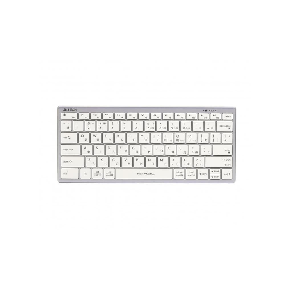 Клавіатура A4Tech FBX51C Wireless/Bluetooth White (4711421972987)