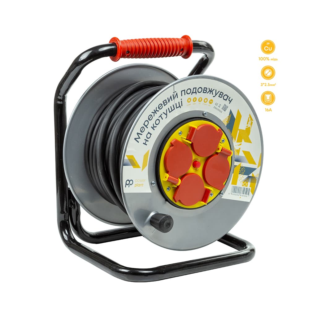 Мережевий подовжувач PowerPlant JY-20022/25, 25м (EX610525)