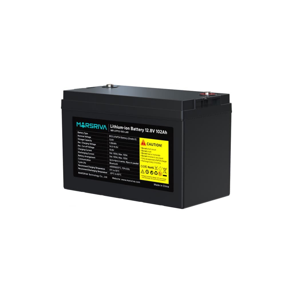 Батарея LiFePo4 Marsriva 12.8V 100Ah V3 (MR-LFP12-100-LAR V3)