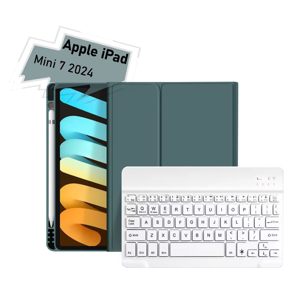 Чохол до планшета BeCover with keyboard Apple iPad Mini 7 2024 Dark Green (712993)