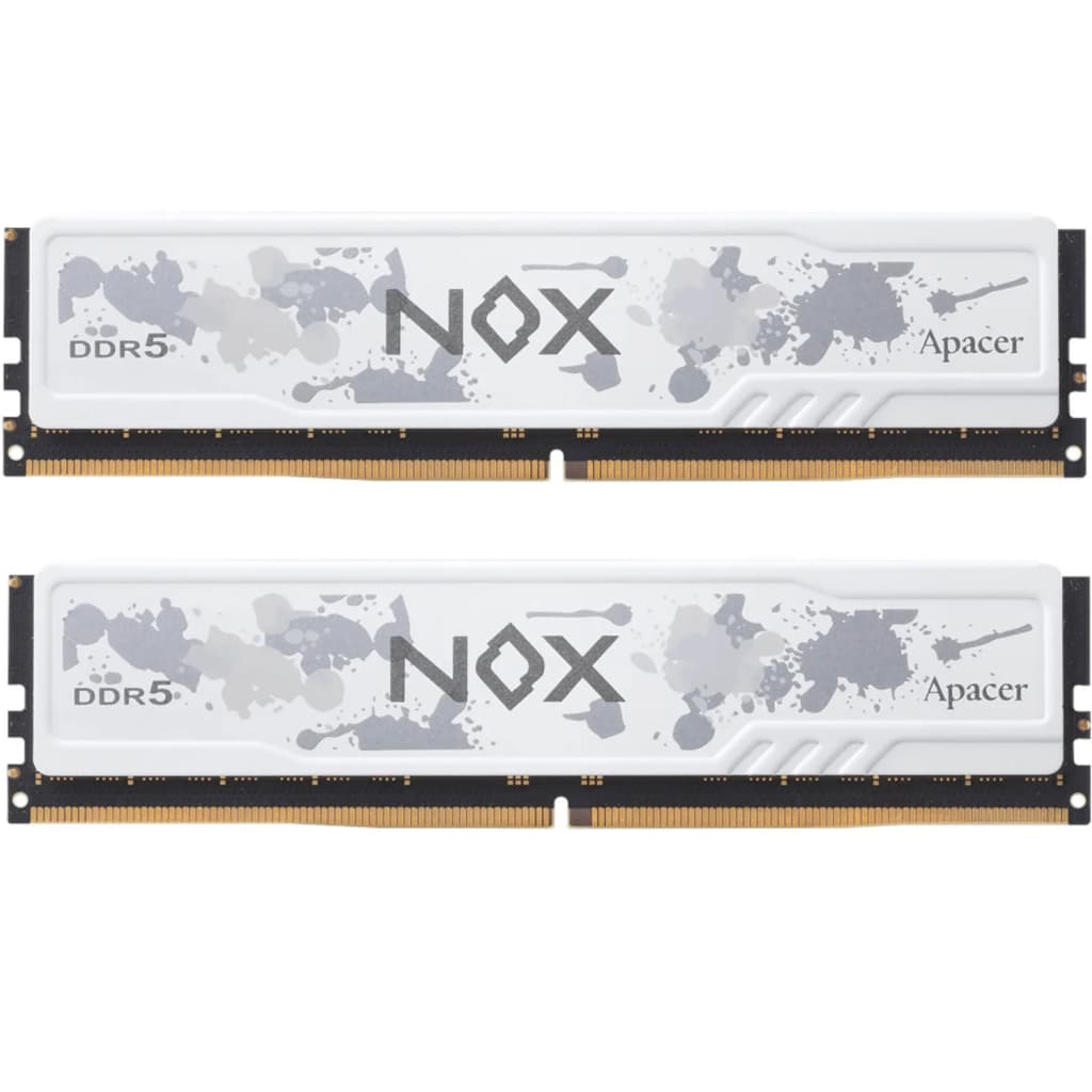 Модуль пам'яті для комп'ютера DDR5 32GB (2x16GB) 5600 MHz NOX White Apacer (AH5U32G56C522MWAA-2)