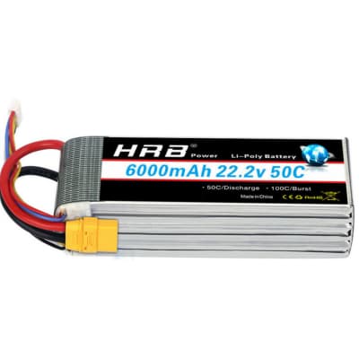 Акумуляторний блок HRB_ Lipo 6s 22.2V 6000mAh 50C XT60 (HR-6000MAH-6S-50C-XT60)