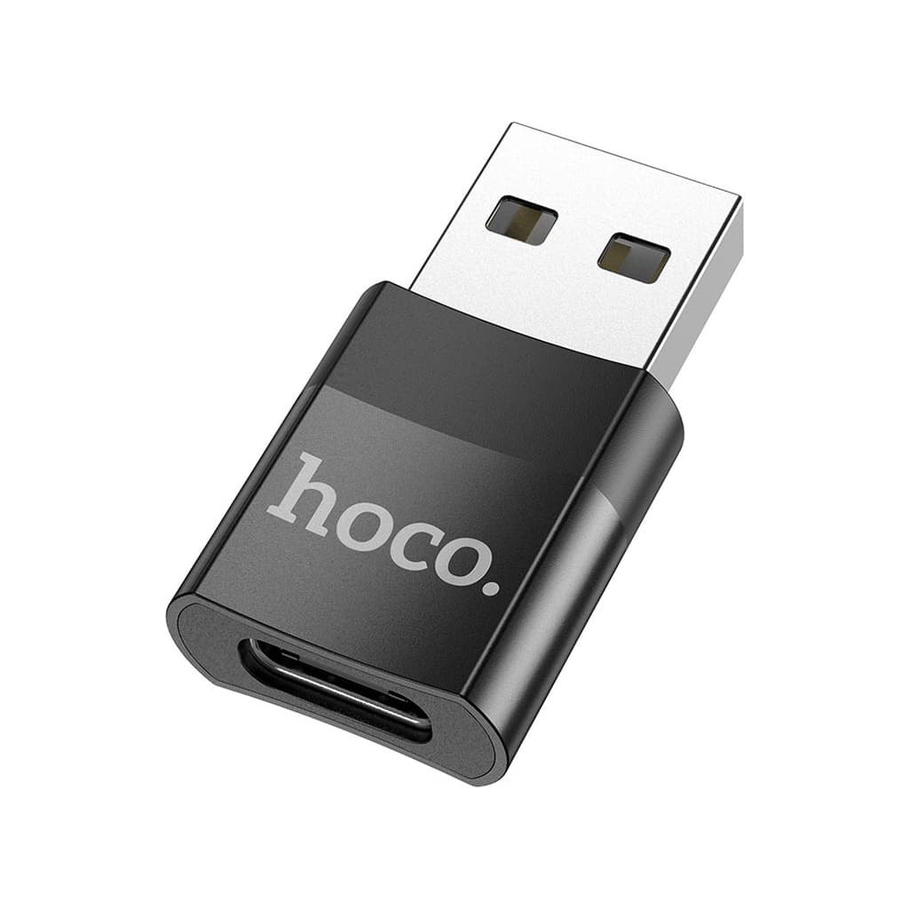 Перехідник UA17 USB M to USB-C F USB2.0 Black HOCO (6931474762009)
