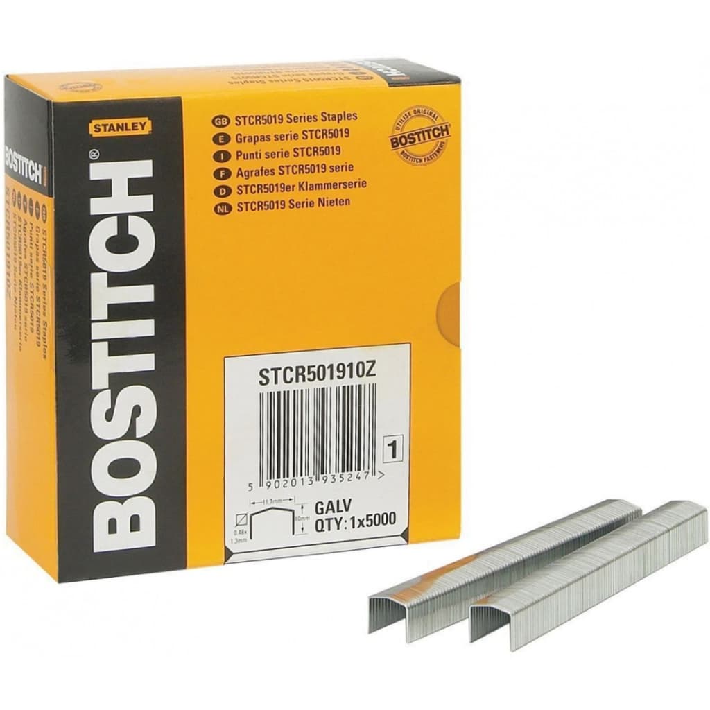 Скоби для будівельного степлера Bostitch "STCR5022", 10 мм, 5000 шт (STCR501910Z)