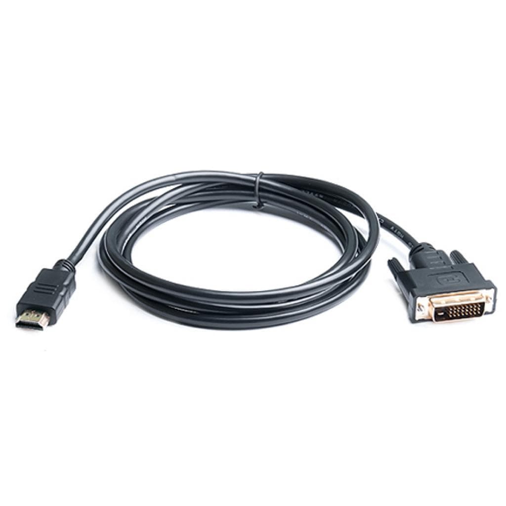 Кабель мультимедійний HDMI M to DVI M 1.8m 18+1pin REAL-EL (EL123500013)